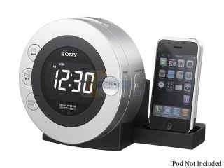 Open Box: SONY   CD Clock Radio Compatible w/ most iPods, iPhones ICF CD3iPSIL