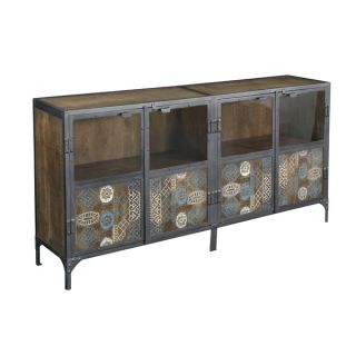 Christopher Knight Home Iron and Mango Four Door Sideboard   17513623