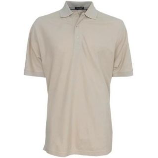 Page & Tuttle Men's Pima Cotton Solid Polo Golf Shirt   Small Khaki  