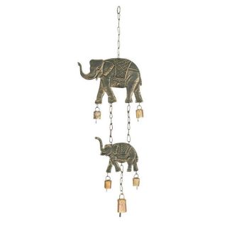 Metal Elephants Wind Chime   15870528 Great