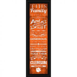 NCAA Family Cheer 24" x 8" Framed Print   Clemson   7770261