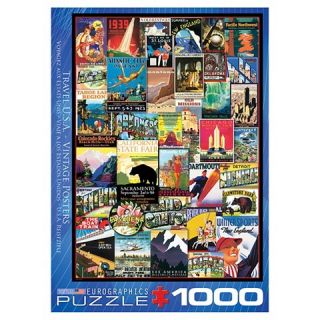 Vintage Collage Travel USA 1000 pc Puzzle