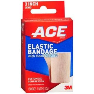 ACE Elastic Bandage (velcro closure) 3 Inches 1 Each (Pack of 3)