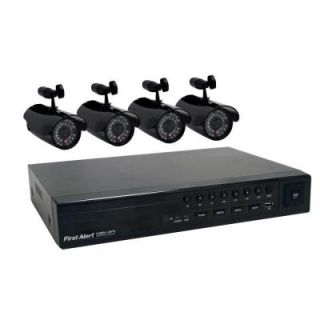 First Alert 8 CH 500 GB Hard Drive Surveillance System with (4) 420 TVL Cameras DISCONTINUED DC8405 420