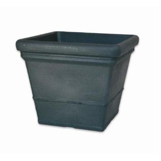 PP Plastic Products 62 40 5 Lisa Square Resin Planter 62 40 16 inch x16 inch x13 inch   Anthracite