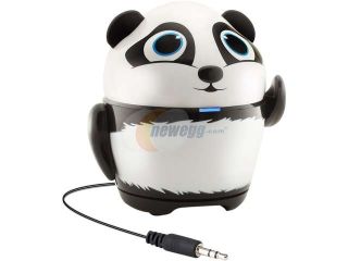 GOgroove Groove Pal Panda Portable Kid's Speaker with Rechargeable Battery and 3.5mm AUX Cable for Smartphones, Tablets, Laptops, Desktops, MP3 Players, Handheld Gaming Consoles and More