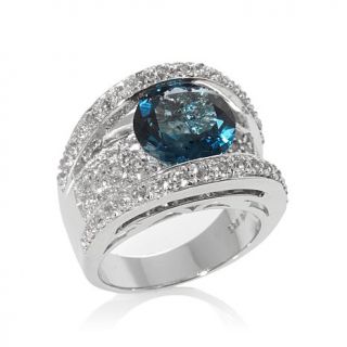 Colleen Lopez "As You Wish" 5.57ct London Blue Topaz and White Topaz Sterling S   7273033
