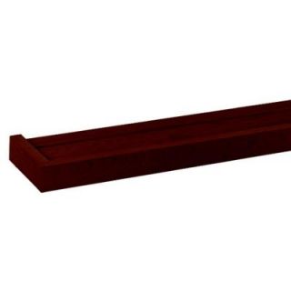Home Decorators Collection 36 in. x 5.25 in. Mahogany Euro Floating Wall Shelf 2455420260