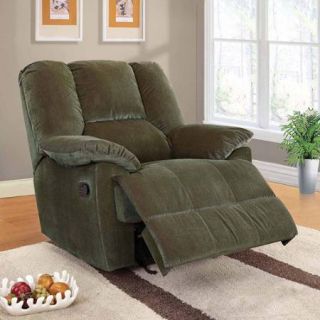 Oliver Collection Corduroy Glider Recliner, Multiple Colors