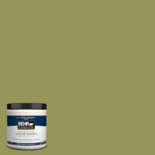 BEHR Premium Plus 8 oz. #M340 6 Spinach Dip Interior/Exterior Paint Sample PP10316
