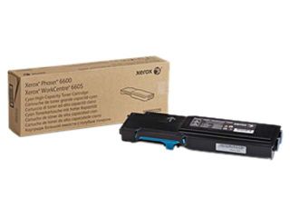 Xerox 106R02225 for Phaser 6600, WorkCentre 6605, High Capacity Toner Cartridge; Cyan