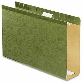 Pendaflex Reinforced 3" Extra Capacity Hanging Folders, Legal, Standard Green, 25/Box