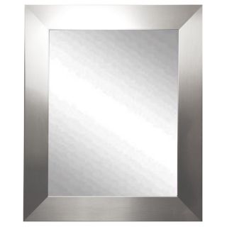 American Made Rayne Modern Stainless Silver Wall Mirror