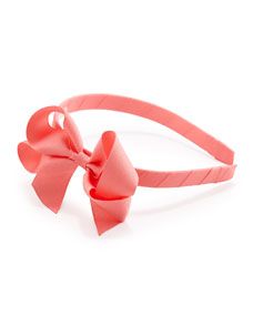 Bow Arts Grosgrain 3D Bow Headband, Pink