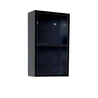 Fresca 12 in. W Linen Storage Cabinet in Black FST8092BW