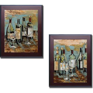 Heather French Roussia Uncorked I and II Framed 2 piece Canvas Art
