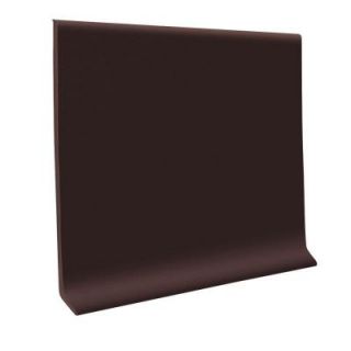 Brown 4 in. x 1/8 in. x 48 in. Vinyl Wall Cove Base (30 Pieces) 40C82P110