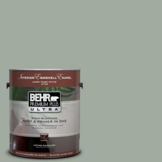 BEHR Premium Plus Ultra 1 gal. #PPU11 15 Green Balsam Eggshell Enamel Interior Paint 275401