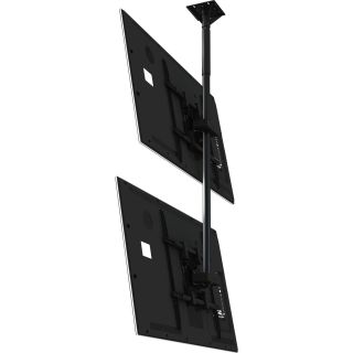 Dual Screen Tilt Universal Ceiling Mount for 37   65 Screens by