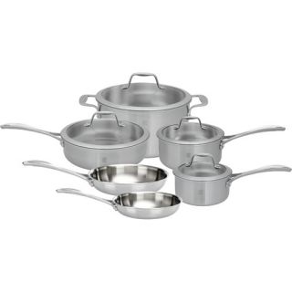Zwilling JA Henckels Spirit 3 ply 10 pc Stainless Steel Cookware Set