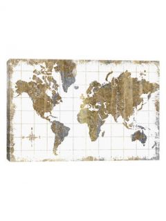 Gilded Map by All That Glitters (Canvas) by iCanvas