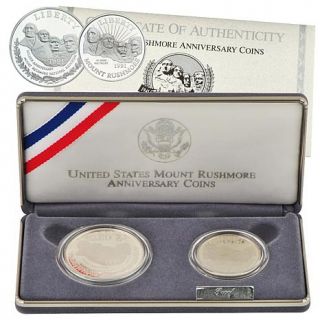 1991 Mount Rushmore 2 piece Proof Coin Set   7634588
