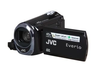 Refurbished: JVC Everio GZ MS110 Black 1/6" CCD 39X Optical Zoom HDD/Flash Memory Camcorder