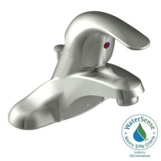 MOEN Adler 4 in. Centerset Single Handle Low Arc Bathroom Faucet in Spot Resist Brushed Nickel CAL84502SRN