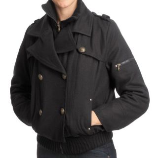 Excelled Wool Blend Military Jacket (For Women) 4648T 82