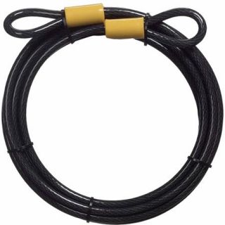 Master Lock 72DPF 15' Galvanized Steel Cable with Loop Ends