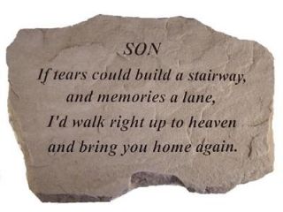 Kay Berry  Inc. 99720 Son If Tears Could Build A Stairway   Memorial   16 Inches x 10.5 Inches x 1.5 Inches