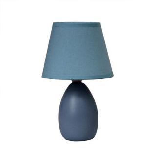 Simple Designs Mini Egg Oval Ceramic Table Lamp