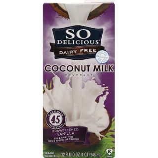 So Delicious Dairy Free Coconut Milk Beverage, 32 fl oz, (Pack of 12)