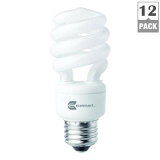 60W Equivalent Daylight Spiral CFL Light Bulb (12 Pack) ESBM8141250K
