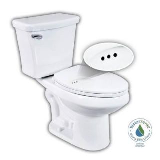 Penguin Toilets 2 piece 1.28 GPF Single Flush Elongated Toilet with Overflow Protection in White 524