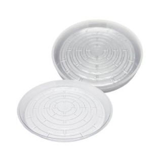 Viagrow 12 in. Clear Plastic Saucer (20 Pack) V12CS