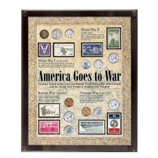 America Goes to War Coin Wall Framed Memorabilia by American Coin