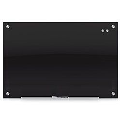 Quartet Infinity Magnetic Black Glass Marker Board 48 x 36