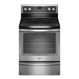 Whirlpool Gold 6.2 cu. ft. Electric Range with Self Cleaning Convection Oven in Stainless Steel WFE720H0AS