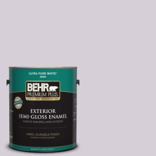 BEHR Premium Plus 1 gal. #670E 3 Lilac Mauve Semi Gloss Enamel Exterior Paint 505001