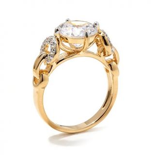 3.16ct Absolute™ Round with Pavé Horsebit Design Ring   7838267