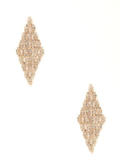 Crystal Kite Shaped Earrings by R.J. Graziano