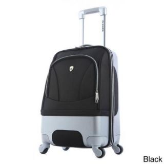 Olympia 'Majestic' 25 inch Hybrid Medium Spinner Upright Suitcase BLACK