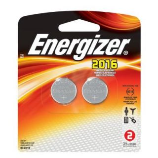 Energizer 2016 3 Volt Electronic Watch Batteries (2 Pack) 2016BP 2