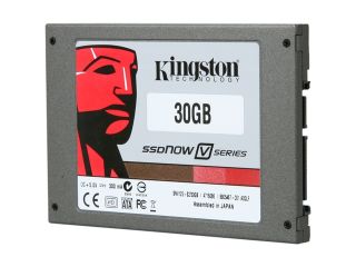 Kingston SSDNow V Series 2.5" 30GB SATA II Internal Solid State Drive (SSD) SNV125 S2/30GB