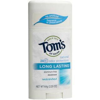 Tom's of Maine Unscented Deodorant, 2.25 oz
