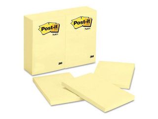 Original Notes, 4 X 6, Canary Yellow, 12 100 Sheet Pads/Pack