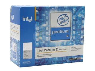Intel Pentium D 820 Smithfield Dual Core 2.8 GHz LGA 775 BX80551PG2800FT Dual Core, EM64T, BTX version Processor