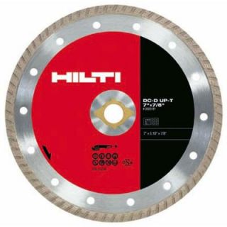 Hilti DC D UP T 7 in. x 7/8 in. Turbo Diamond Blade for Angle Grinders 2025181