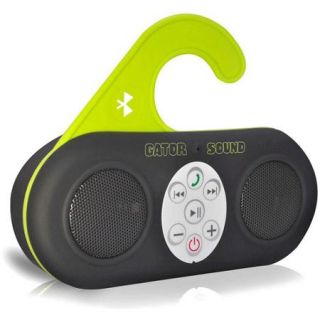 Pyle Home Gator Sound Waterproof Bluetooth Shower Speaker and Speakerphone with Built in Microphone for Call Answering